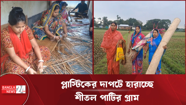 বিলুপ্তির পথে গফরগাঁওয়ের শত বছরের শীতল পাটির ঐতিহ্য