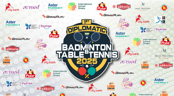 প্রথমবারের মতো ঢাকায় কূটনৈতিক ব্যাডমিন্টন-টেবিল টেনিস টুর্নামেন্ট