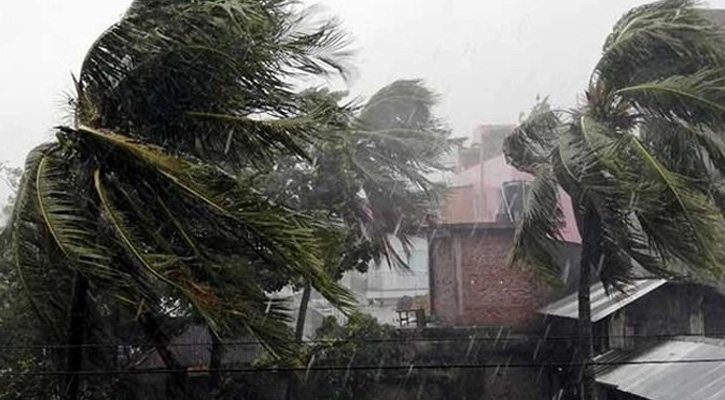 ১৪ অঞ্চলে ৬০ কিমি বেগে ঝড় হতে পারে