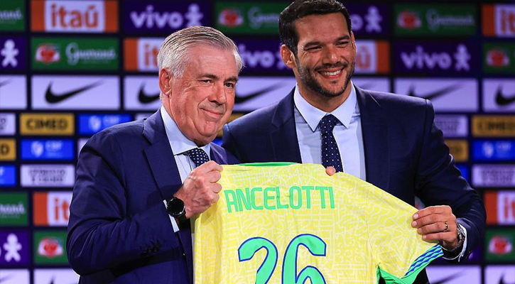 রোনালদো সেরা, কাফু সবচেয়ে পেশাদার: আনচেলত্তি