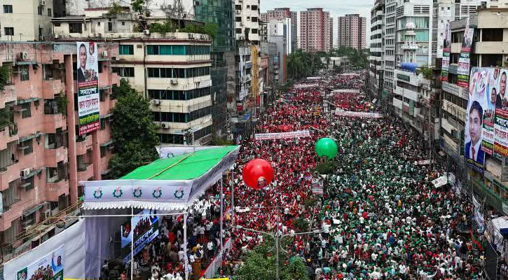 নয়াপল্টনে চলছে তারুণ্যের সমাবেশ, প্রধান অতিথি তারেক রহমান 