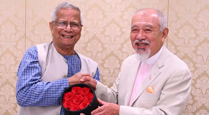 প্রধান উপদেষ্টার সঙ্গে নিপ্পন ফাউন্ডেশন প্রধানের সাক্ষাৎ