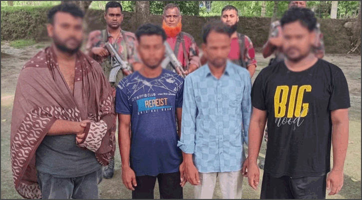 ঝিনাইদহ সীমান্তে অনুপ্রবেশের সময় নারী-শিশুসহ আটক ১৬