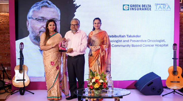 ক্যানসার সচেতনতায় অসামান্য অবদানে সম্মাননা পেলেন ডা. রাসকিন