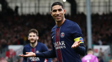 দেম্বেলের ফেরার ম্যাচে হাকিমির জোড়া গোল, শীর্ষে ফিরলো পিএসজি