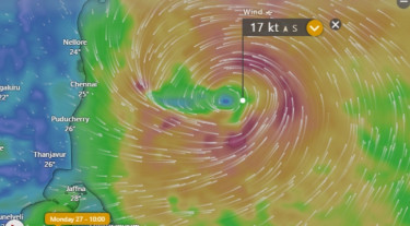 সাগরে ঘূর্ণিঝড় মোনথা, বৃষ্টি হতে পারে বাংলাদেশে