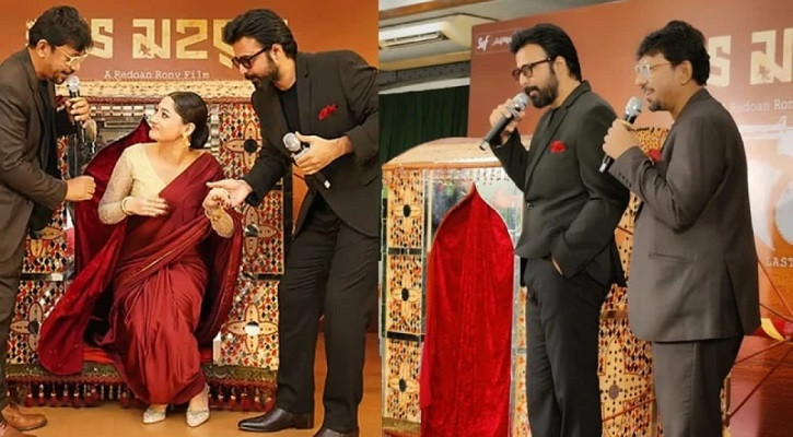 পালকিতে এলেন পূজা, বরণ করলেন চঞ্চল-নিশো