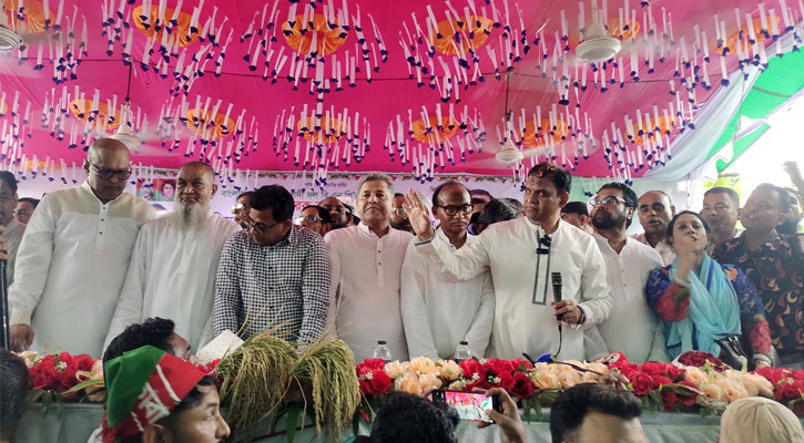 শরীয়তপুরে নুরুদ্দিন অপুর আগমনে জনতার ঢল