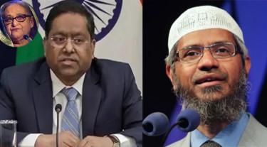 হাসিনার বিষয়ে নিশ্চুপ ভারত জাকির নায়েক ইস্যুতে পদক্ষেপ চায় ঢাকার
