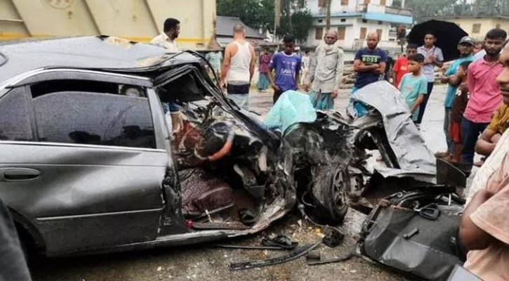 সিলেটে বাস-প্রাইভেটকার সংঘর্ষে নিহত ১