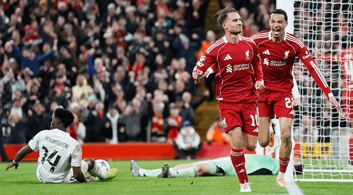 রিয়ালের দেয়াল ভেঙে লিভারপুলের দারুণ জয়