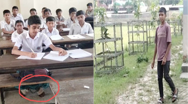 সেই জেল স্কুলে দুই শিক্ষার্থীর পায়ে শিকল
