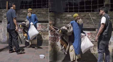 লাঠি হাতে ডাকসু নেতার ‘উচ্ছেদ অভিযান’ নিয়ে নানা আলোচনা