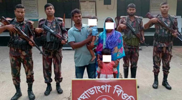 ভারতে অনুপ্রবেশের সময় আটক ৪