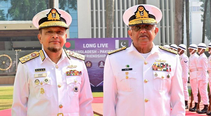 বাংলাদেশ সফরে পাকিস্তান নৌবাহিনী প্রধান
