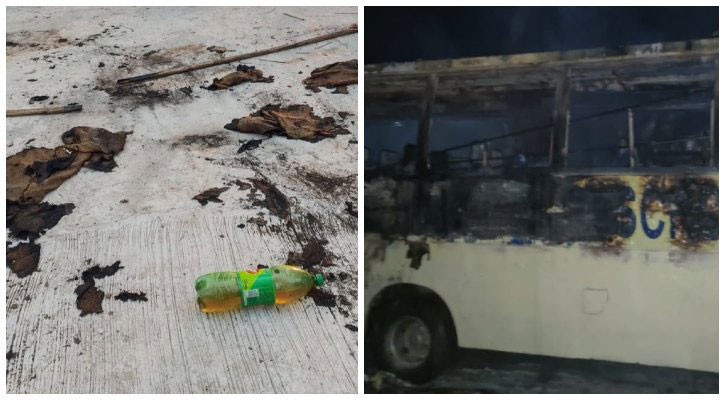 শিবালয়ে স্কুলবাস ও সাটুরিয়ায় গ্রামীন ব্যাংকের সামনে আগুন