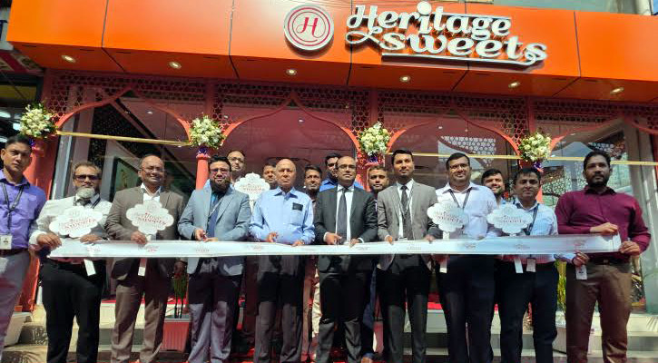 বসুন্ধরা আবাসিকে ‘হেরিটেজ সুইটস’-এর তৃতীয় শাখা উদ্বোধন