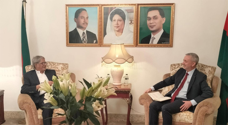 মির্জা ফখরুলের সঙ্গে ইইউ রাষ্ট্রদূত মাইকেল মিলারের সাক্ষাৎ