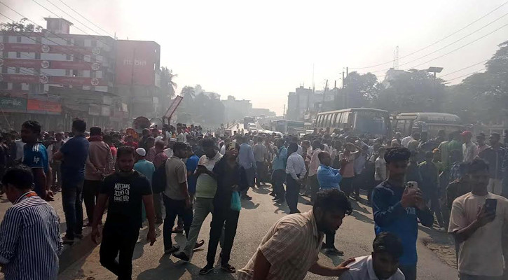 গাজীপুরে বিএনপি নেতাদের অবরোধ প্রত্যাহার, যান চলাচল স্বাভাবিক