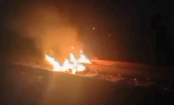 ব্রাহ্মণবাড়িয়ায় গভীর রাতে রেললাইনে আগুন