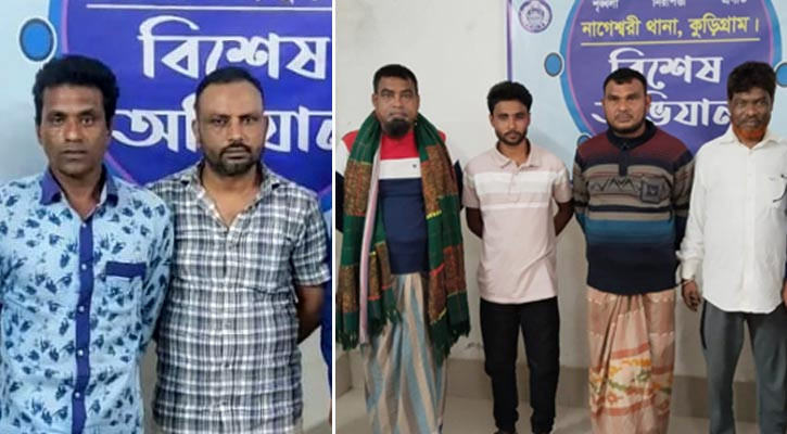 নাগেশ্বরীতে আ.লীগের ৬ নেতা গ্রেপ্তার