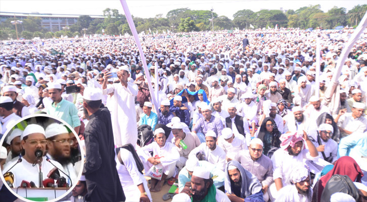 অন্তর্বর্তী সরকারকে ‘চমক’ দেখানোর আহ্বান চরমোনাই পীরের