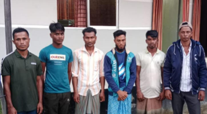 বান্দরবানে ৬ রোহিঙ্গা আটক