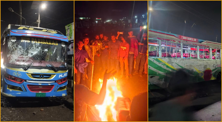 ৫ টাকার জন্য নথুল্লাবাদ বাস টার্মিনালে তাণ্ডব