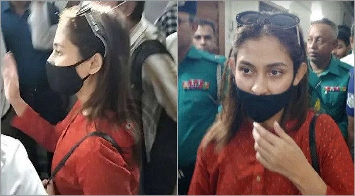 জামিন চাইতে সন্ধ্যায় আদালতে মেহজাবীন