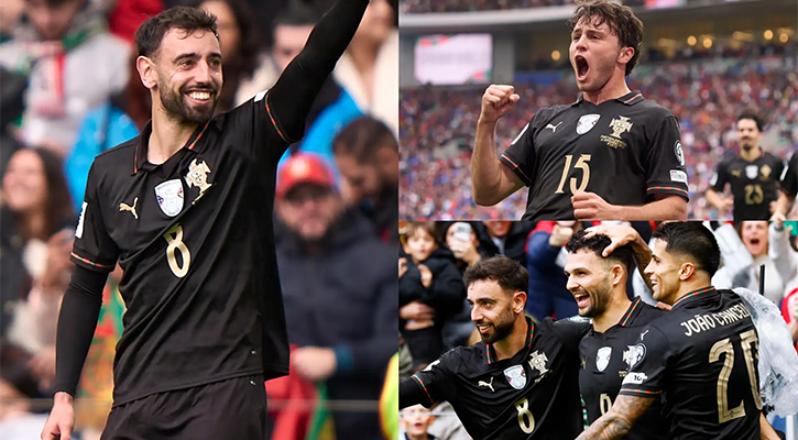 আর্মেনিয়ার জালে ৯ গোল দিয়ে বিশ্বকাপে পর্তুগাল