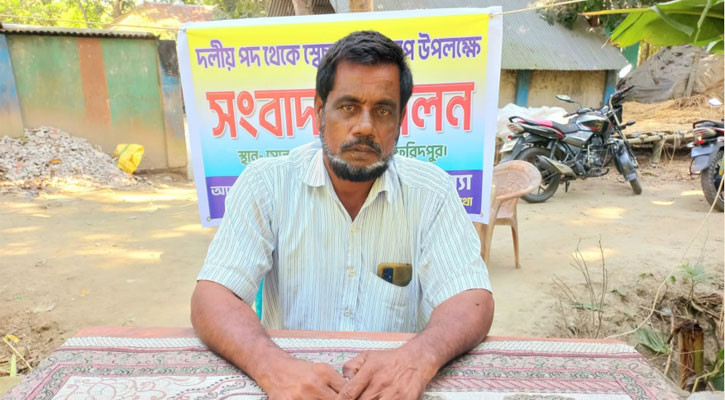 সালথায় সংবাদ সম্মেলন করে কৃষকলীগ নেতার বিএনপিতে যোগদানের ঘোষণা