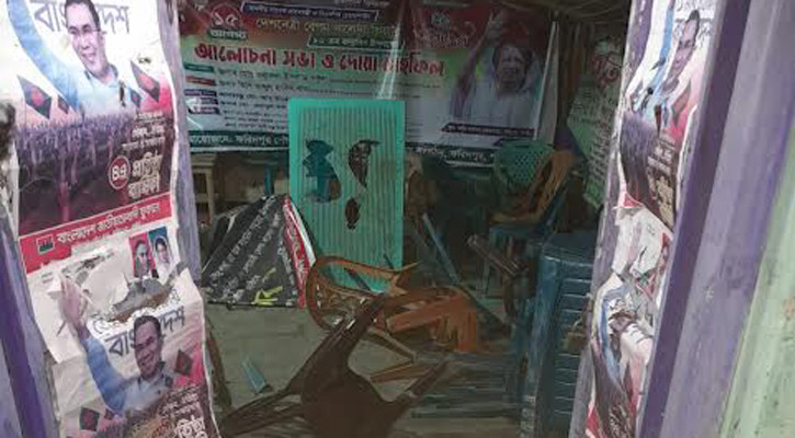 পাবনার ফরিদপুরে বিএনপি কার্যালয়ে ভাঙচুর, ককটেল বিস্ফোরণ