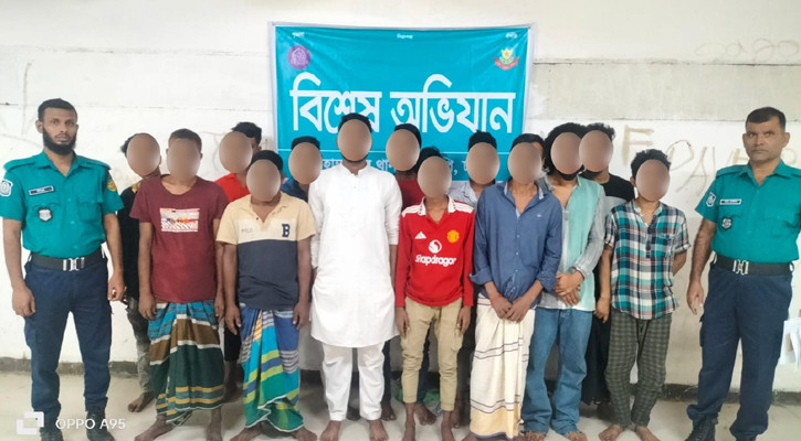 মোহাম্মদপুরে বিভিন্ন অপরাধে গ্রেপ্তার ১৩