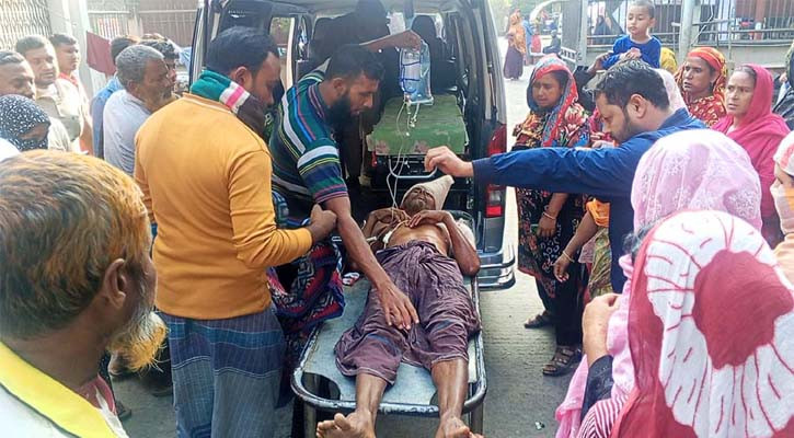 ভাগের জমি পছন্দ না হওয়ায় বড়ভাইকে কুপিয়ে জখম