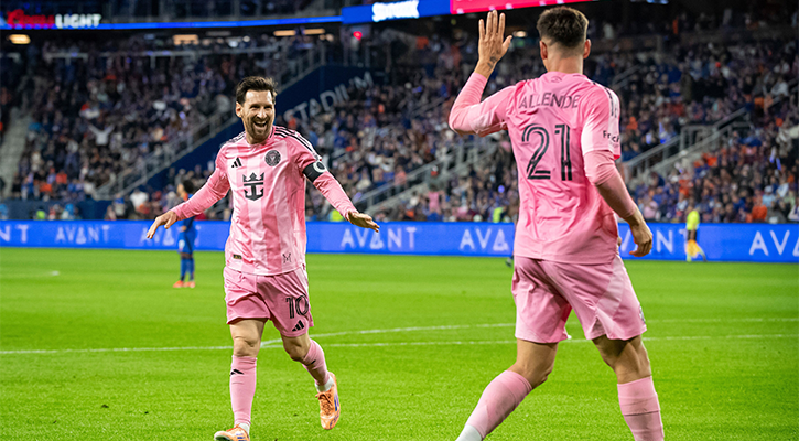 মেসির হ্যাটট্রিক অ্যাসিস্টে ফাইনালে মায়ামি