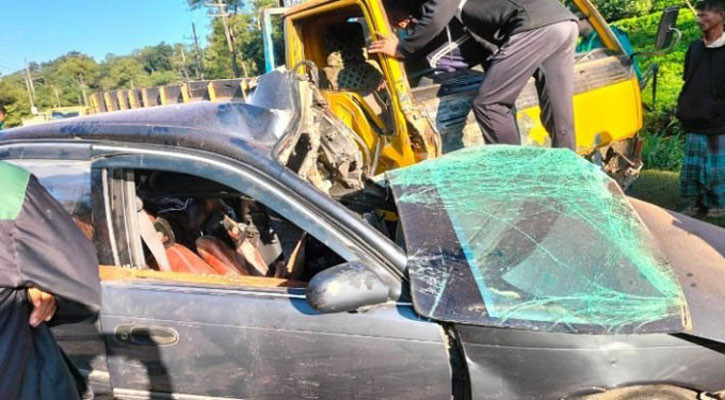 সিলেটে ট্রাক-প্রাইভেটকার সংঘর্ষে যুবক নিহত