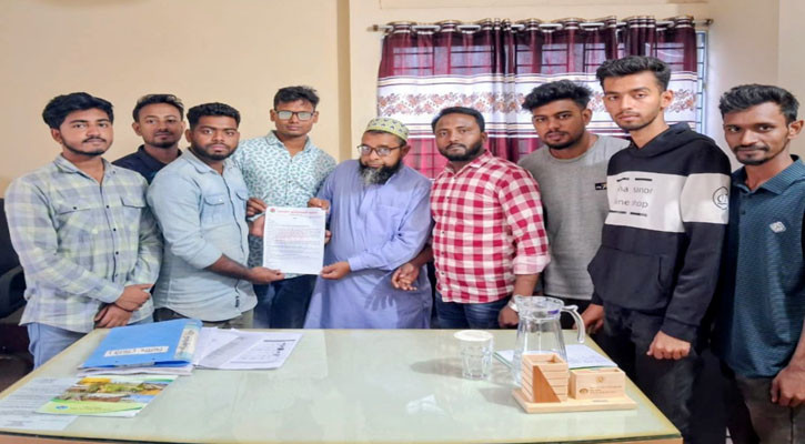 হাইড্রোলিক হর্ন বন্ধে ছাত্রদলের স্মারকলিপি