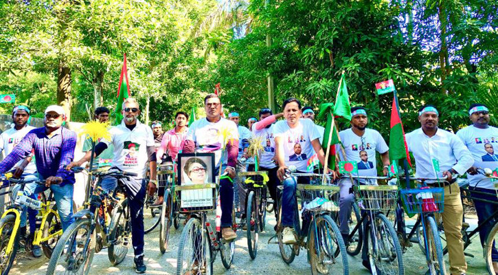 সন্দ্বীপে ইঞ্জিনিয়ার বেলায়েতের সমর্থনে সাইকেল র‍্যালি