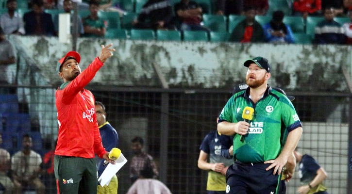 আয়ারল্যান্ডের বিপক্ষে টস জিতে বোলিংয়ে বাংলাদেশ