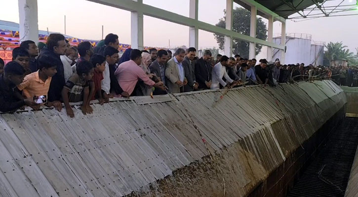 জামালপুর জিল বাংলা সুগার মিলের আখ মাড়াই শুরু