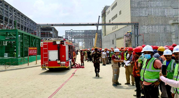 রূপপুর পারমাণবিকে রেডিয়েশন এরিয়ায় অগ্নিনির্বাপণ প্রশিক্ষণ সম্পন্ন
