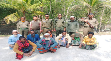 সুন্দরবনের অভয়ারণ্যে মাছ ধরার অভিযোগে ৮ জেলে আটক