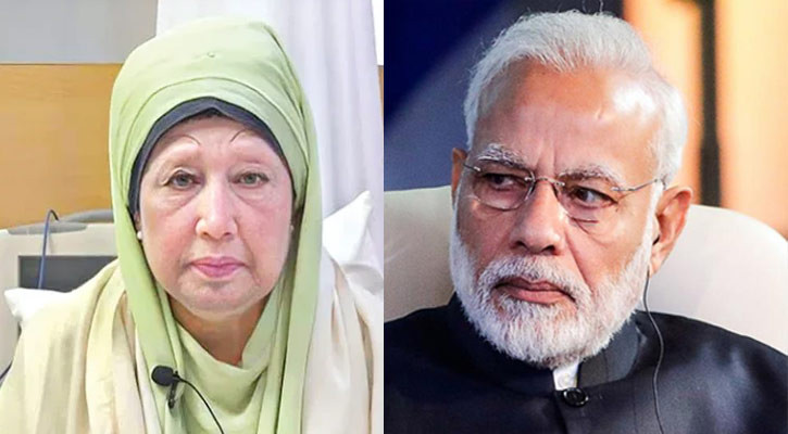 খালেদা জিয়ার জন্য মোদির প্রার্থনা