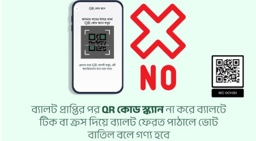 কিউআর কোড স্ক্যান না করলে বাতিল হবে প্রবাসীদের ভোট