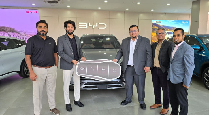 আইপিডিসি’র গাড়ি বহরে বিওয়াইডি সিলায়ন ৬ পিএইচইভি