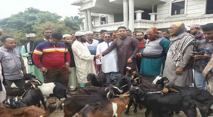 খালেদা জিয়ার সুস্থতা কামনায় শ্যামনগরে এতিমখানায় ছাগল দান
