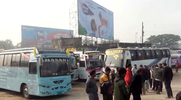 ধর্মঘট প্রত্যাহার, নীলফামারী-রংপুর রুটে বাস চলাচল শুরু