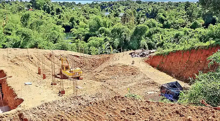 রাঙ্গামাটি বিশ্ববিদ্যালয়ের ভবন নির্মাণে পাহাড় কাটা নয়