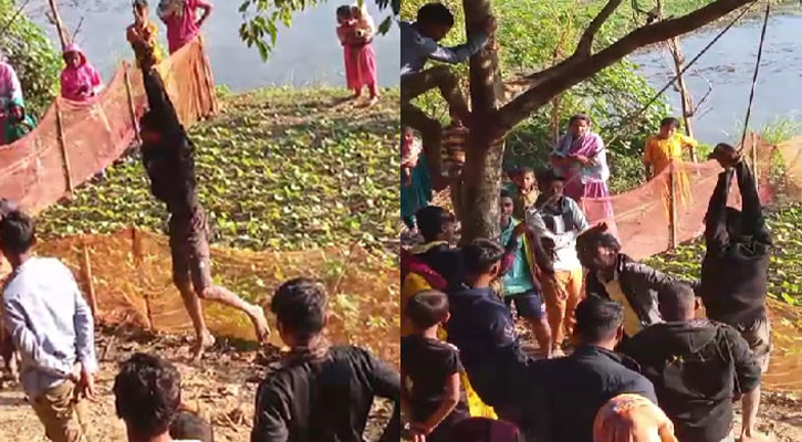সিলেটে ‘চোর’ সন্দেহে দৃষ্টি প্রতিবন্ধি যুবককে গাছে ঝুলিয়ে নির্যাতন