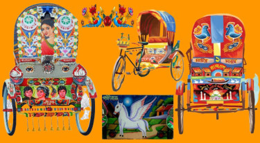 রিকশাচিত্র-তুলির আঁচড়ে গড়া এক কাব্য